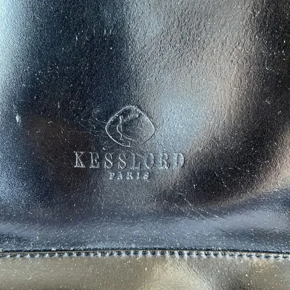 Kesslord Black vintage leather back pack
